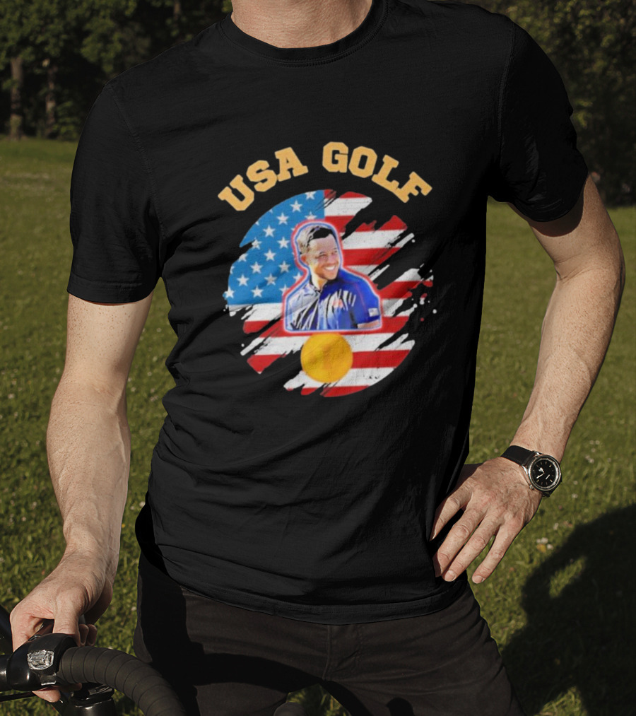 Xander Schauffele Team USA Golf Essential Sweater USA Golf T-Shirt