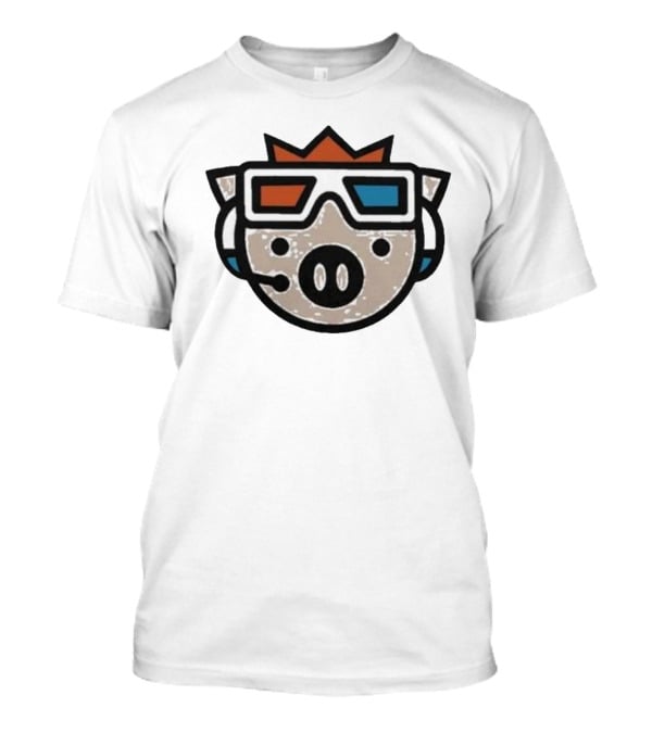 Technoblade Pig With 3D Glasses And Headset T-Shirt