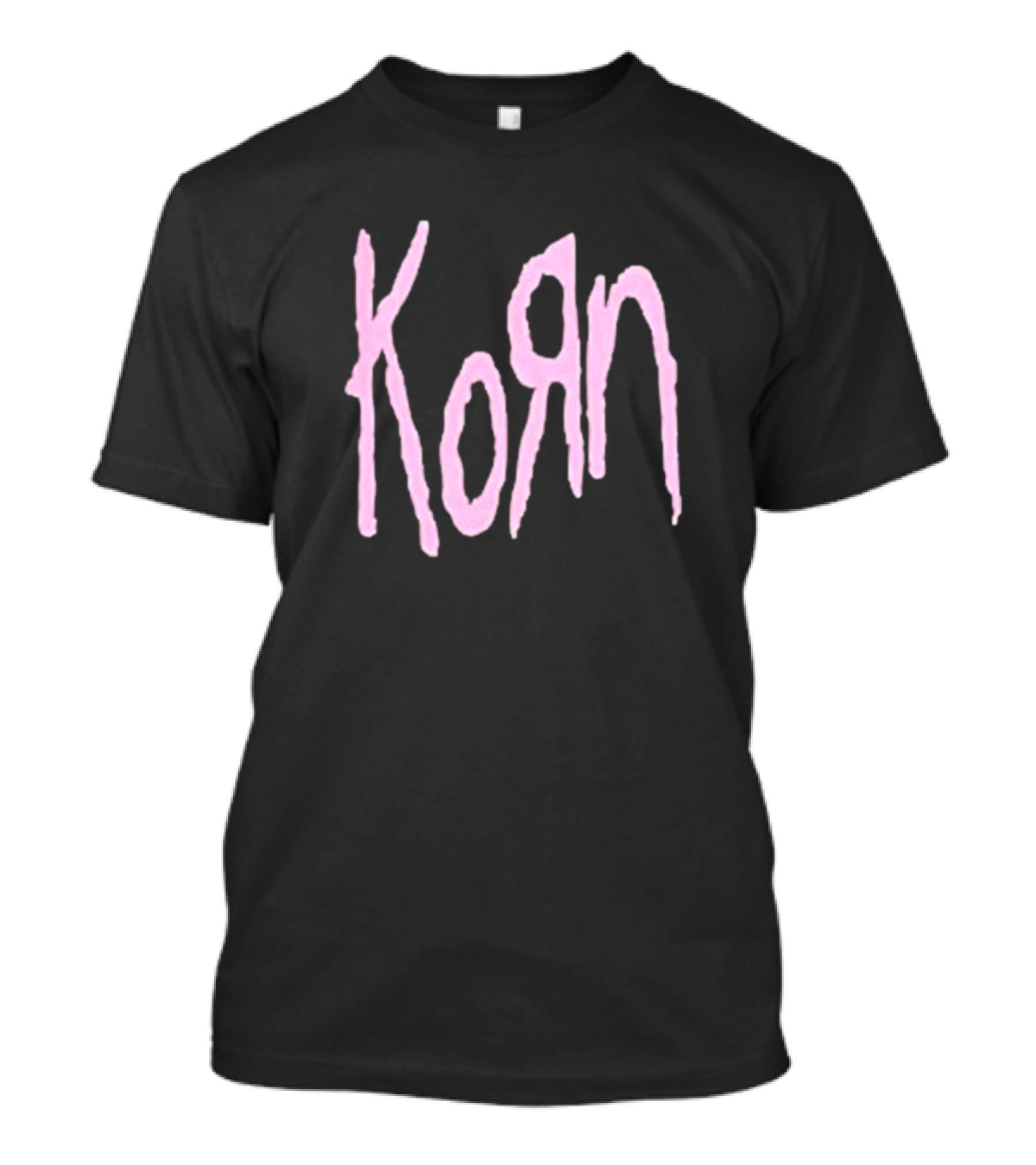 Korn Black And Pink Logo T-Shirt