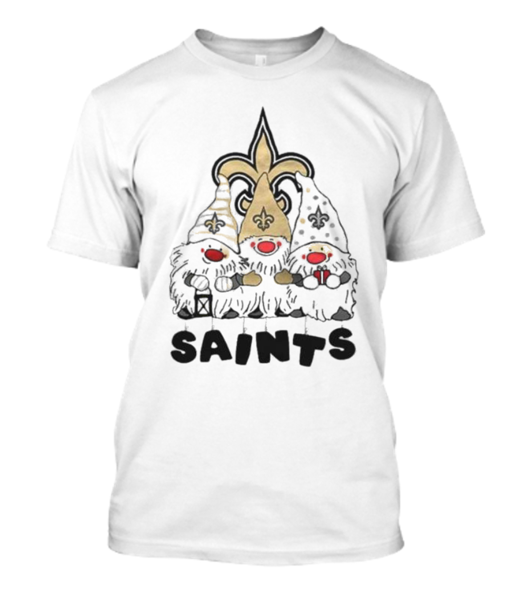 New Orleans Saints Gnomes Fleur-de-Lis Highlights T-Shirt