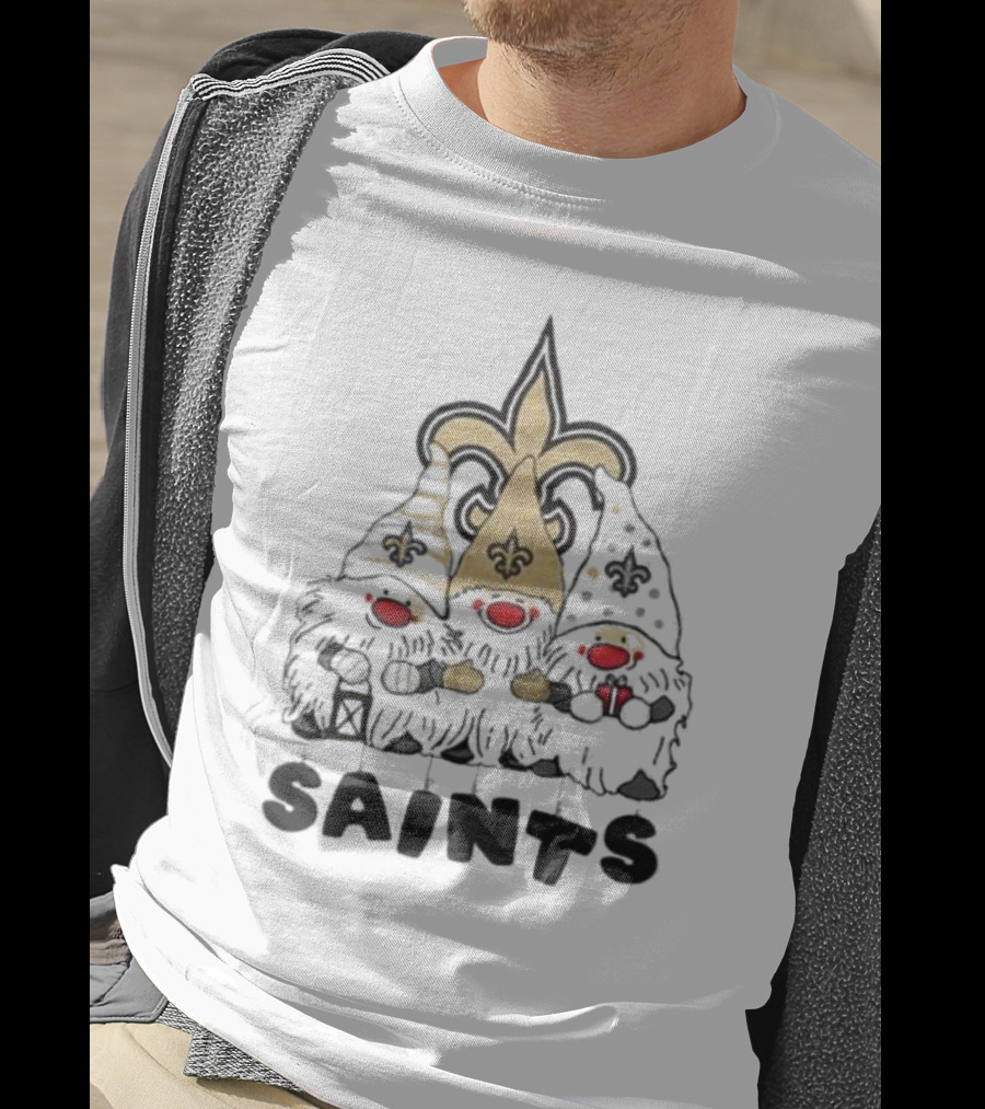 New Orleans Saints Gnomes Fleur-de-Lis Highlights T-Shirt