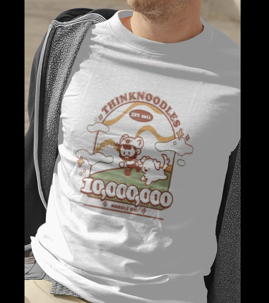 THINKNOODLES EST. 2011 NOODLE ON 10,000,000 T-Shirt