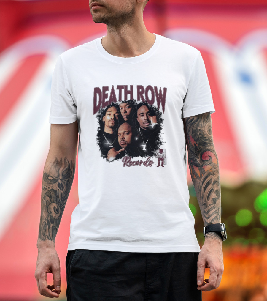 Burgundy Death Row Records Legends 5s T-Shirt