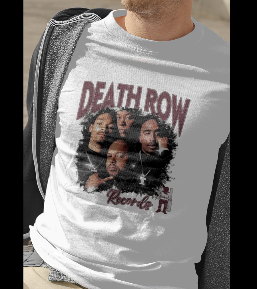 Burgundy Death Row Records Legends 5s T-Shirt