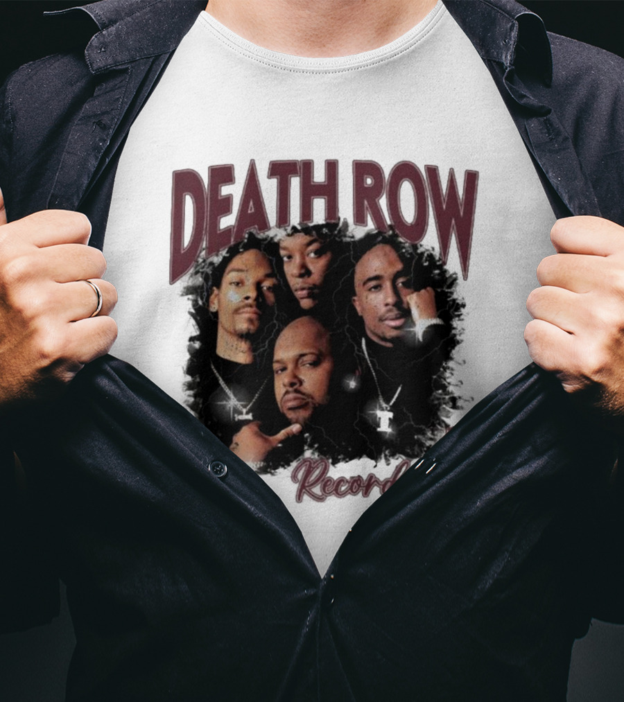 Burgundy Death Row Records Legends 5s T-Shirt