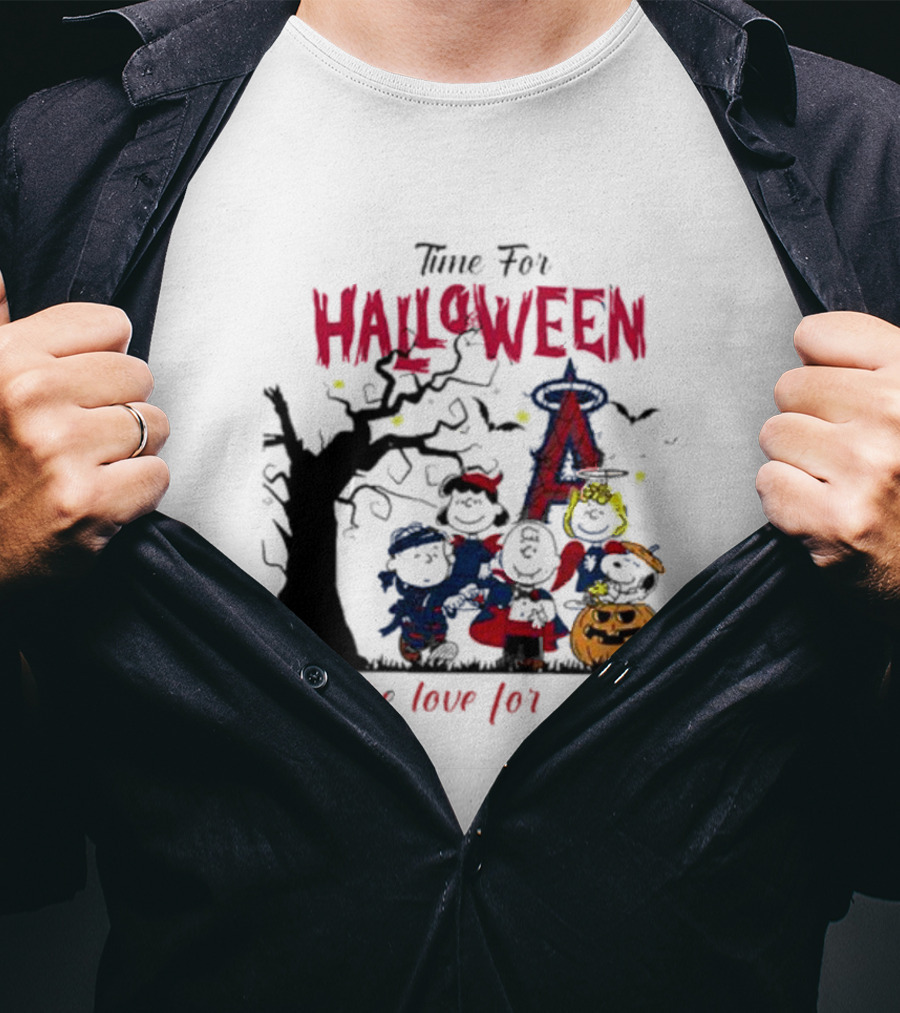 Time For Halloween And The Love For Angels With Festive Costumes And Jack-o'-Lantern T-Shirt