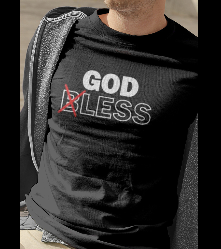 Wendelltalks God Bless Crossed Out T-Shirt
