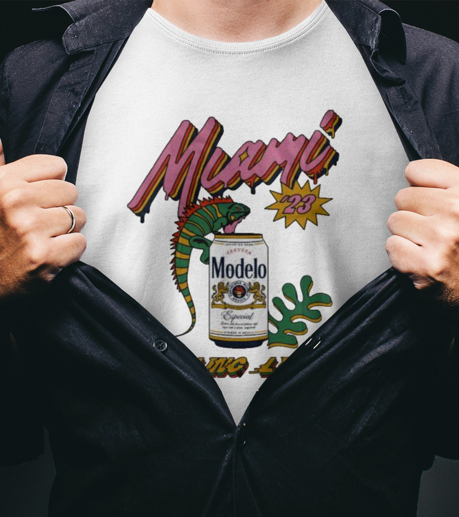 Miami 23 Iguana Modelo Rolling Loud T-Shirt
