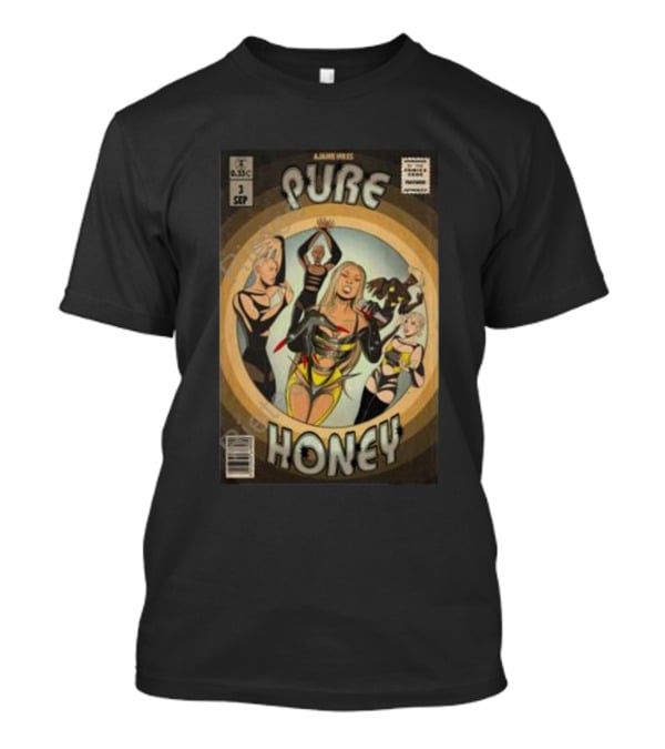Ajanie Hiress Pure Honey Vintage Comic Style Cover T-Shirt