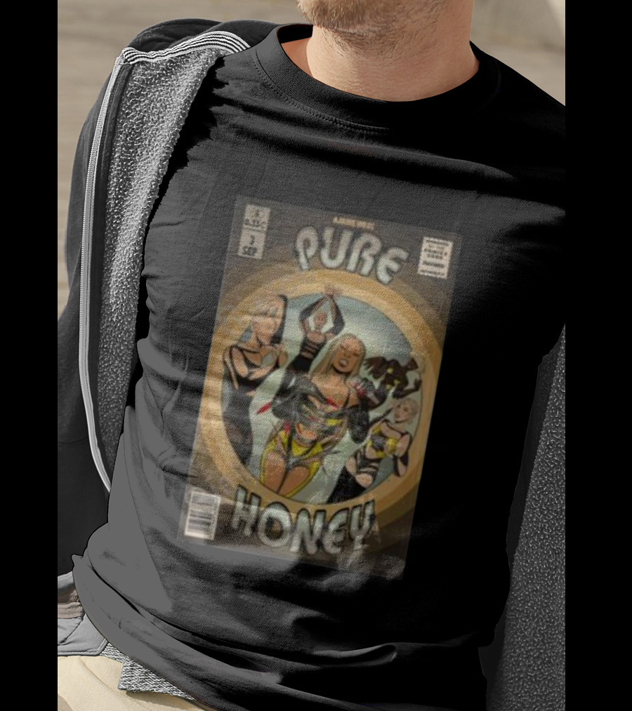 Ajanie Hiress Pure Honey Vintage Comic Style Cover T-Shirt
