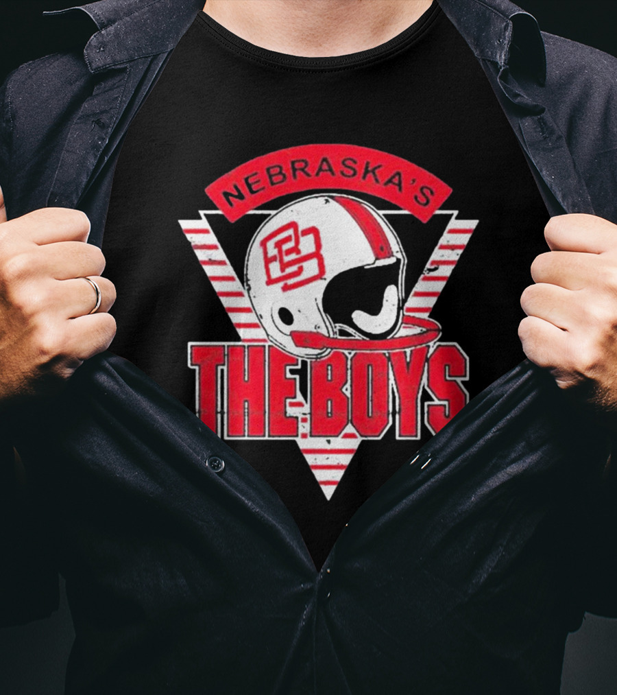 Nebraska’s Bussin' With The Boys Football Helmet Icon The Boys T-Shirt