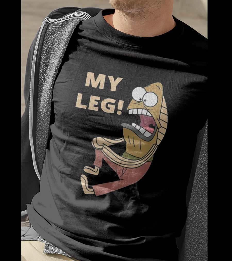 Thebaddestmitch Fred Fish My Leg Scream Character Spongebob Meme T-Shirt