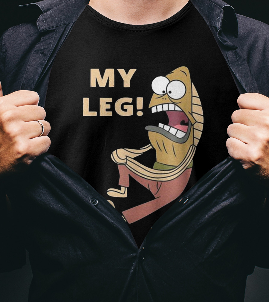 Thebaddestmitch Fred Fish My Leg Scream Character Spongebob Meme T-Shirt