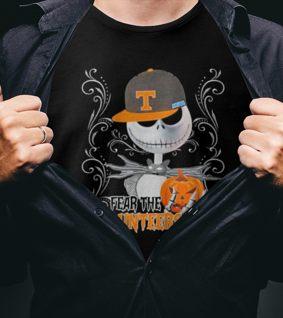 Jack Skellington Fear The Volunteers Pumpkin Halloween T-Shirt