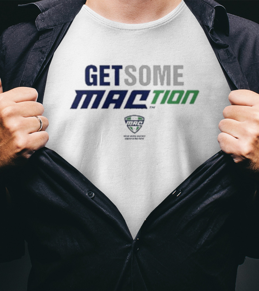 GET SOME MACtion MAC Conference 12 Schools Football T-Shirt