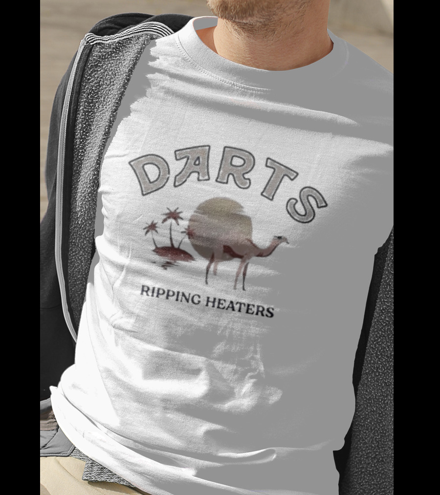 Will Noonan Your Dad’s America Darts Ripping Heaters Camel Sunset Scene T-Shirt