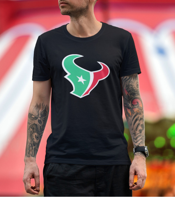 Premium T-Shirt: Houston Texans Black Clásico Regio Franklin '47 Mexico-Inspired T-Shirt Houston Texans Black Clásico Regio Franklin '47 Mexico-Inspired T-Shirt