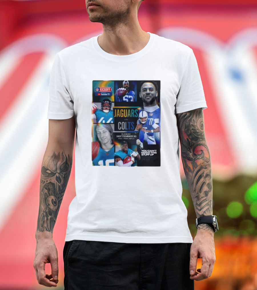Jaguars at Colts NFL Kickoff Sunday September 10 YouTube TV T-Shirt