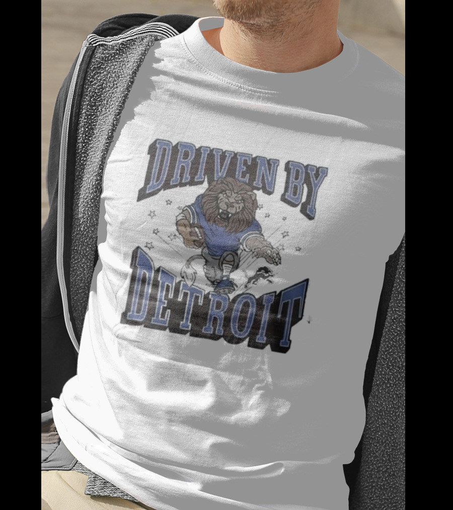 Driven By Detroit Lions Football Enthusiast T-Shirt