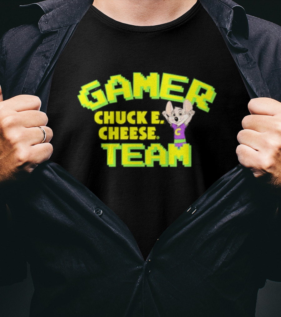Gamer Chuck E. Cheese Team T-Shirt