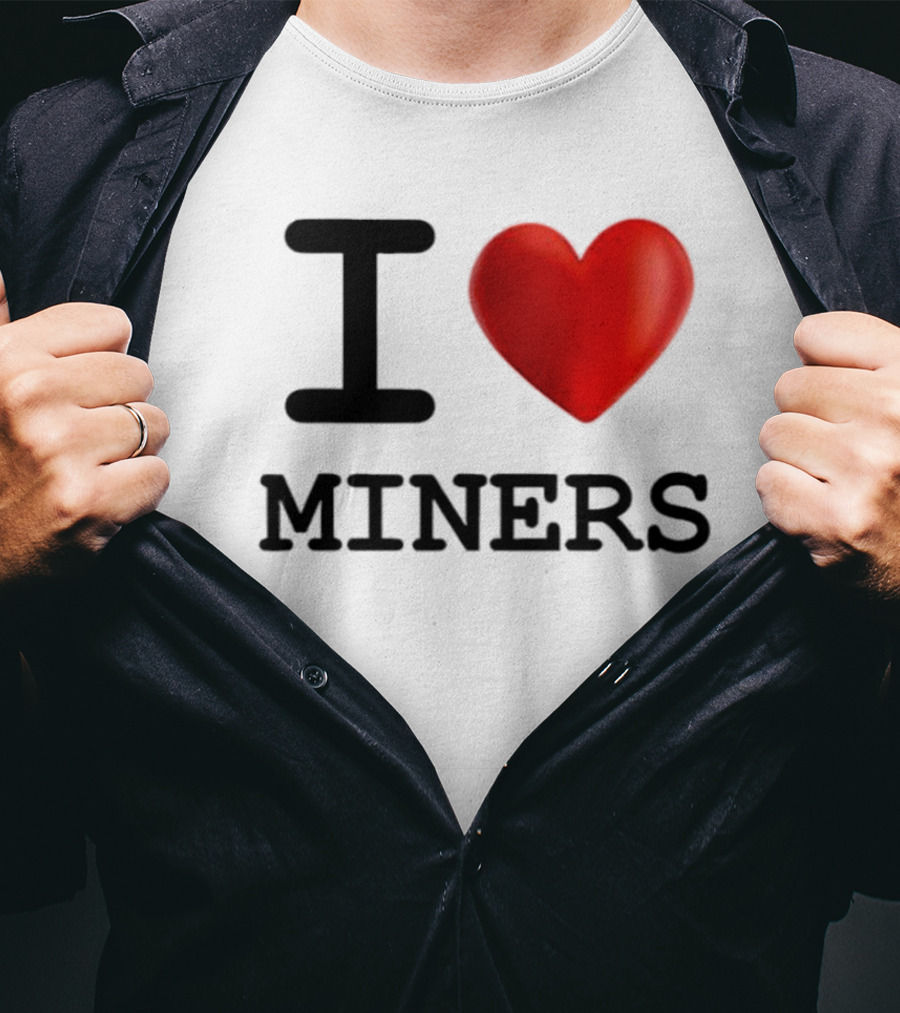 I Heart Miners Red Love T-Shirt