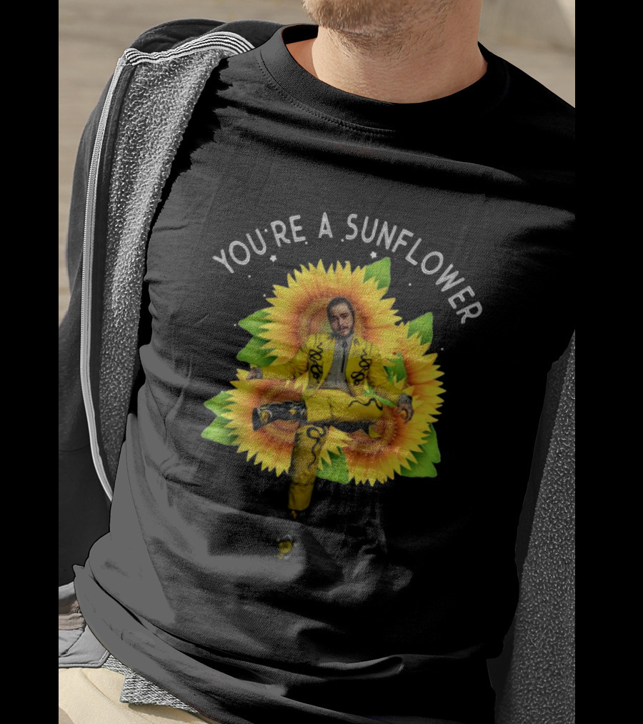 You're A Sunflower Post Malone Yellow Suit With Sunflowers T-Shirt