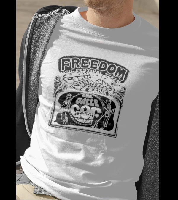 Freedom Music Festival 1972 Cosmic Soul Shakers The Valle Soulmat Company T-Shirt