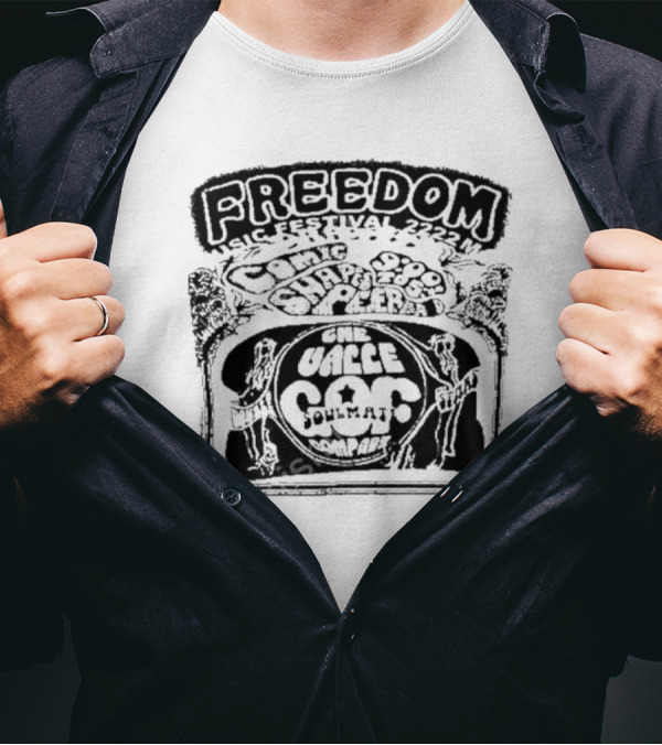 Freedom Music Festival 1972 Cosmic Soul Shakers The Valle Soulmat Company T-Shirt