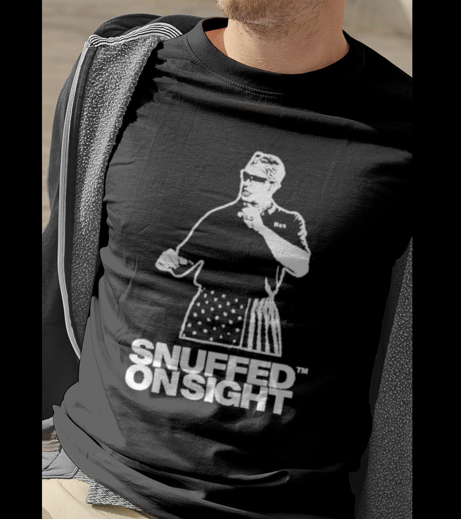 Snuffed On Sight American Flag Shorts T-Shirt