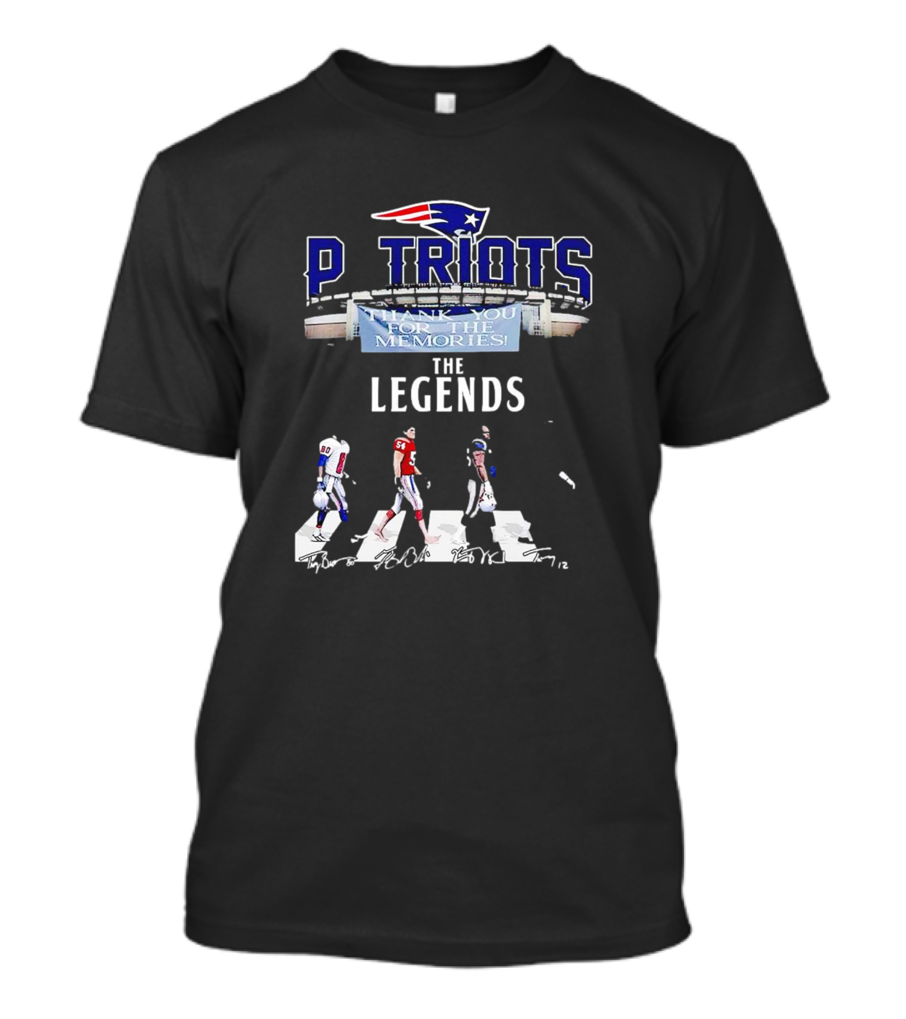 New England Patriots Thank You For The Memories The Legends T-Shirt