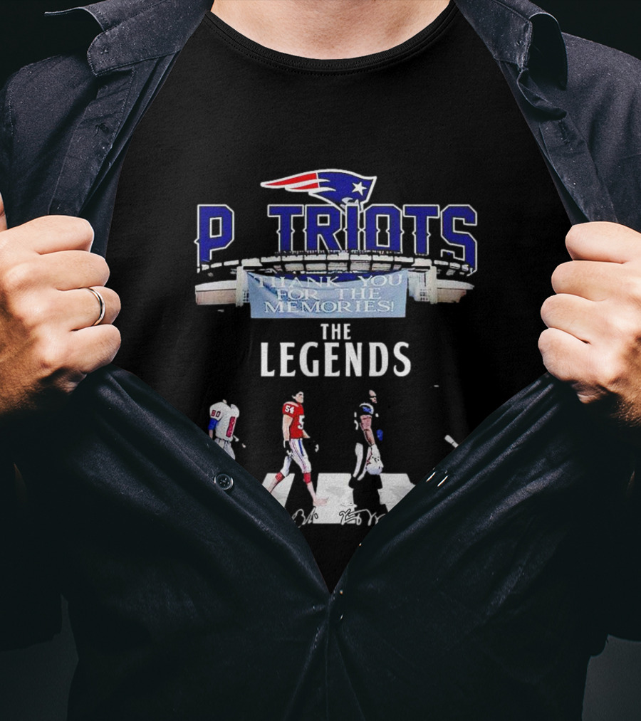 New England Patriots Thank You For The Memories The Legends T-Shirt