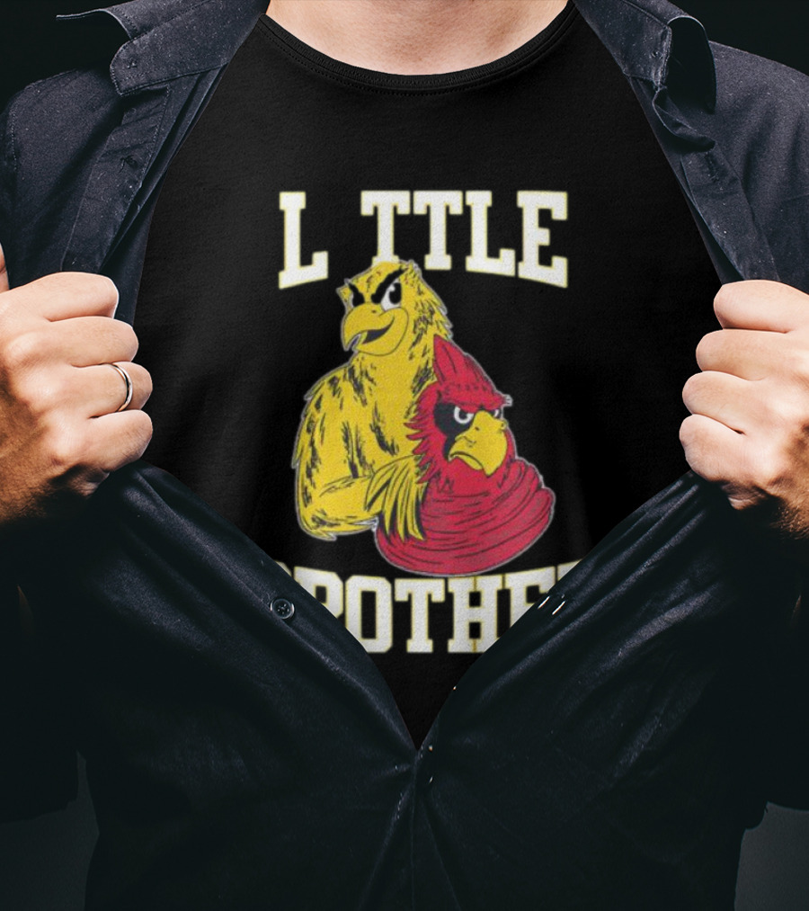 L Ttle Brother Yellow Red Birds T-Shirt