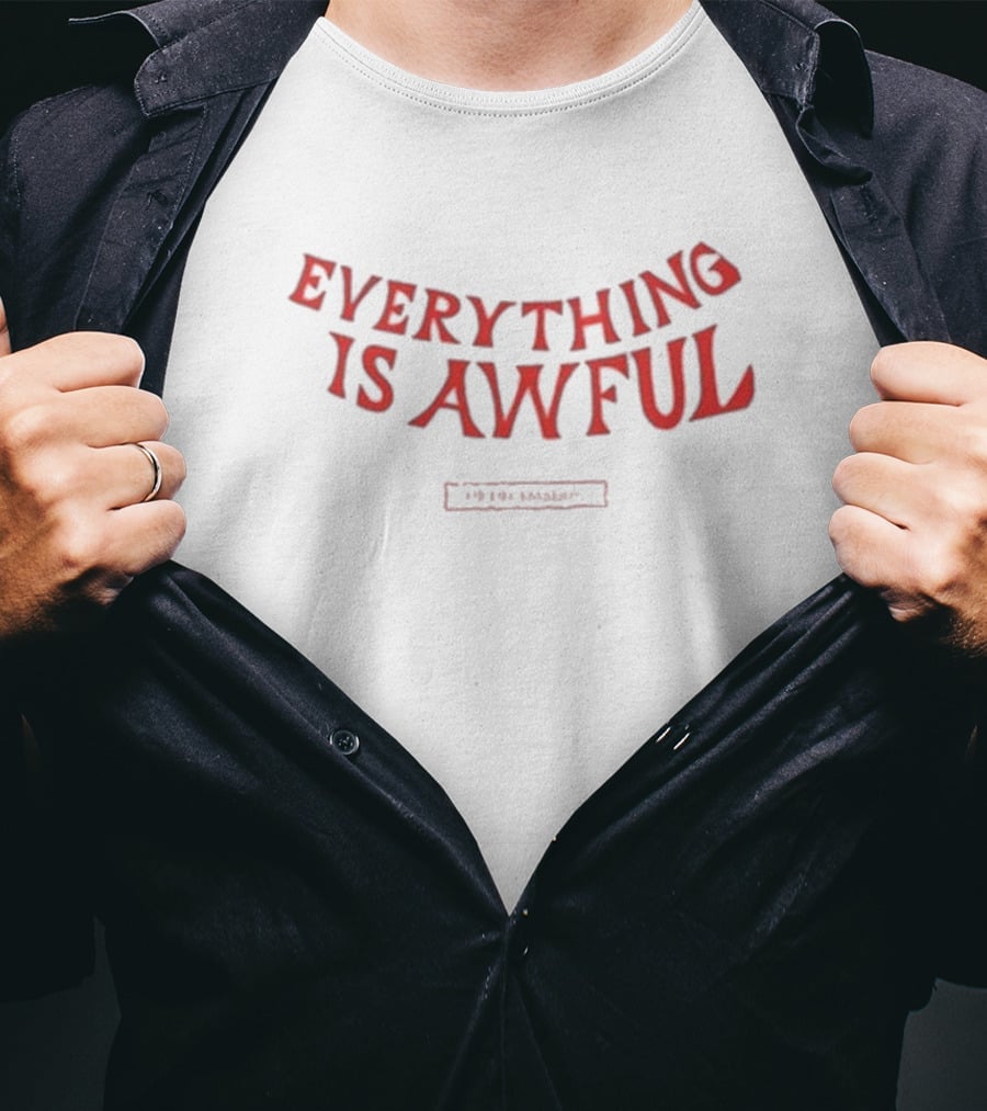 Everything Is Awful The Decemberists Retro Curved T-Shirt
