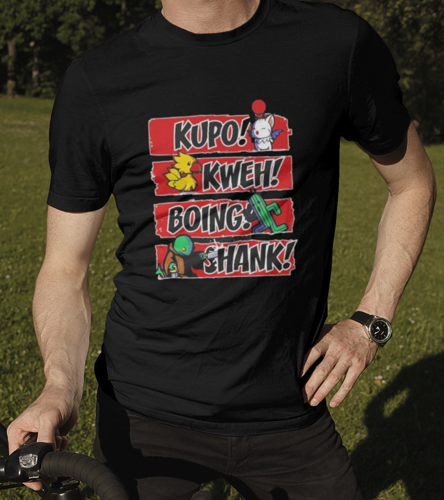 Kupo Kweh Boing Hank Moogle Chocobo Cactuar Tonberry T-Shirt