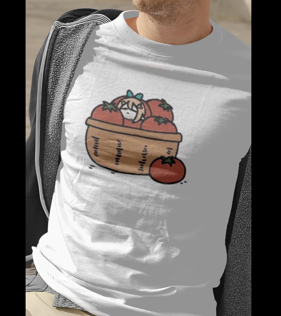 Pomato Anime Character In Tomato Basket T-Shirt