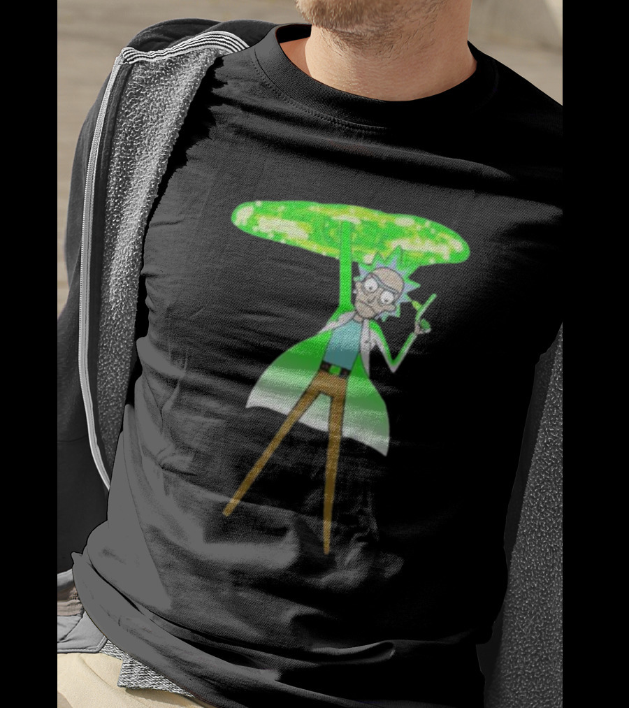 Rick Sanchez Portal Green Slime Rick And Morty T-Shirt