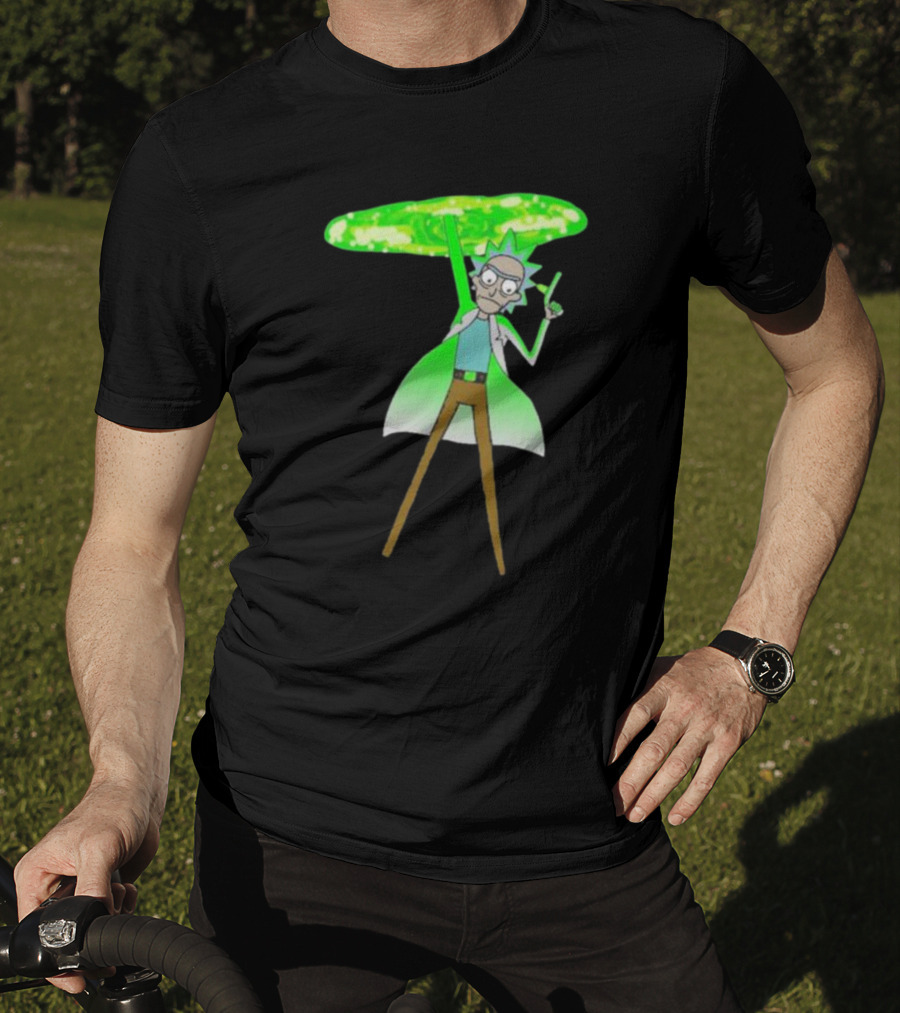 Rick Sanchez Portal Green Slime Rick And Morty T-Shirt