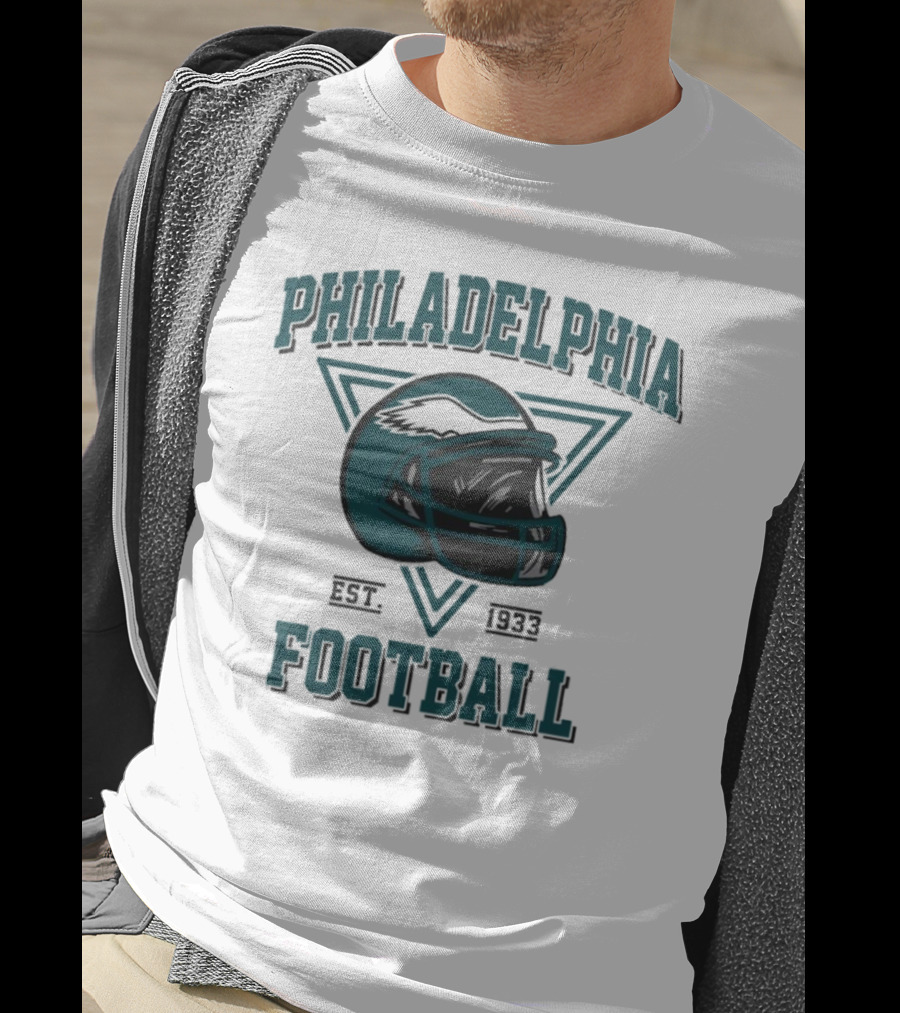 Philadelphia Eagles Helmet Est. 1933 Football T-Shirt