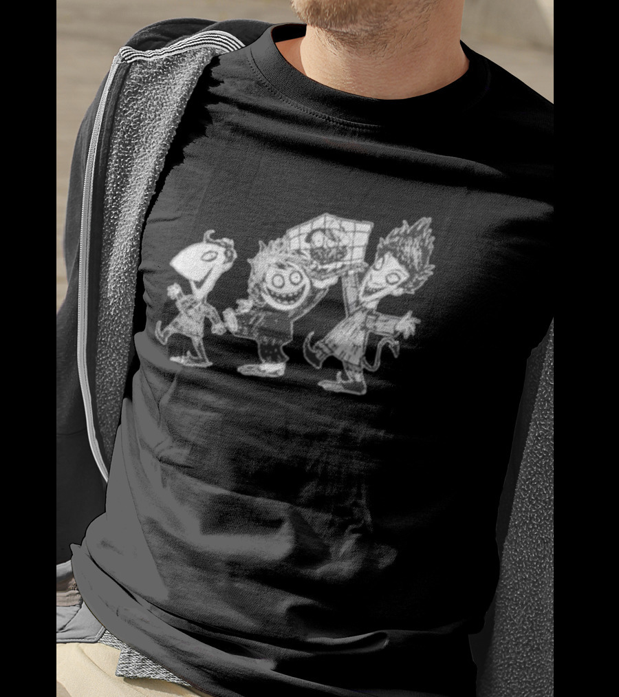 Oneyplays Nightmare Before Oney Halloween Characters T-Shirt