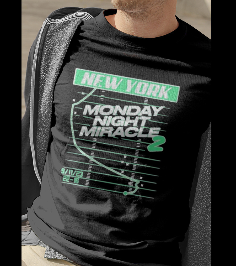 New York Monday Night Miracle 2 9/11/23 22-16 T-Shirt