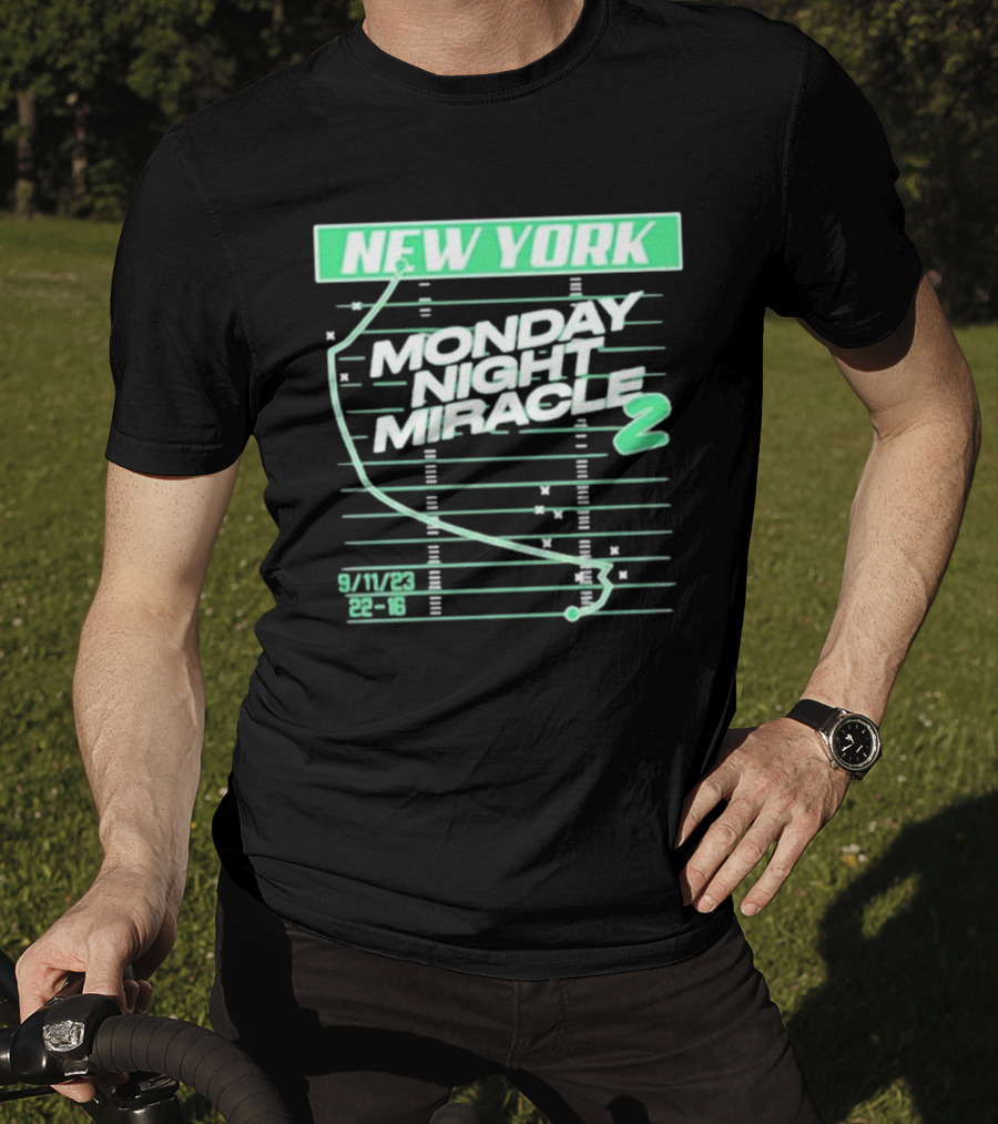 New York Monday Night Miracle 2 9/11/23 22-16 T-Shirt