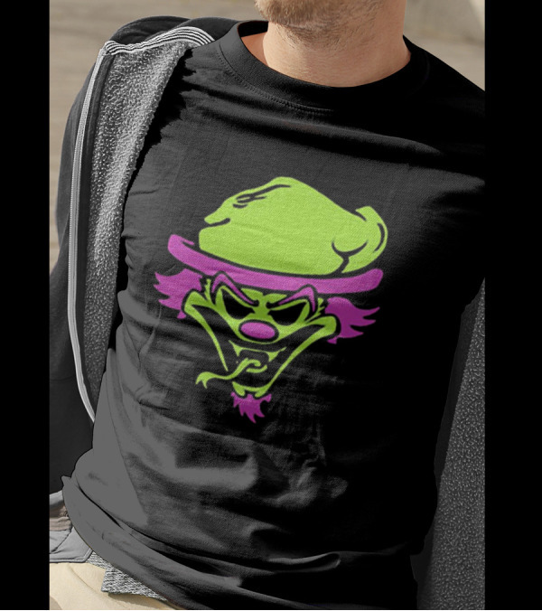 The Rock Insane Clown Posse Riddle Box Neon Face T-Shirt