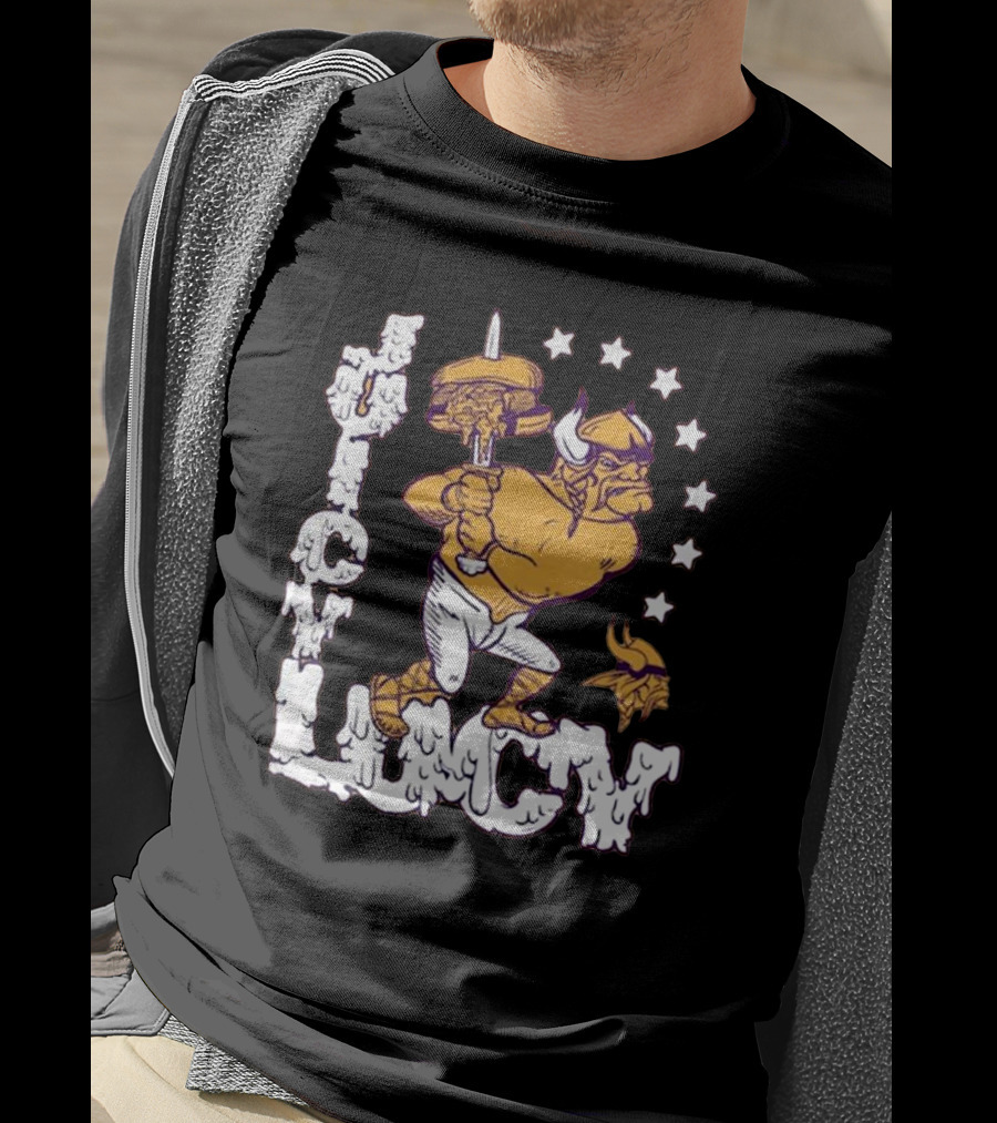 Juicy Lucy Gold Minnesota Vikings X Guy Fieri’s Flavortown Tri-Blend Homage NFL T-Shirt