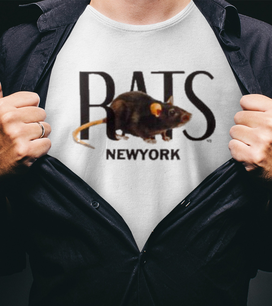 At The Moment X Highsnobiety New York Rats Graphic Rat Image T-Shirt