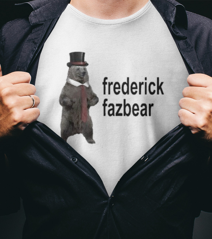 Frederick Fazbear With Top Hat And Red Tie T-Shirt