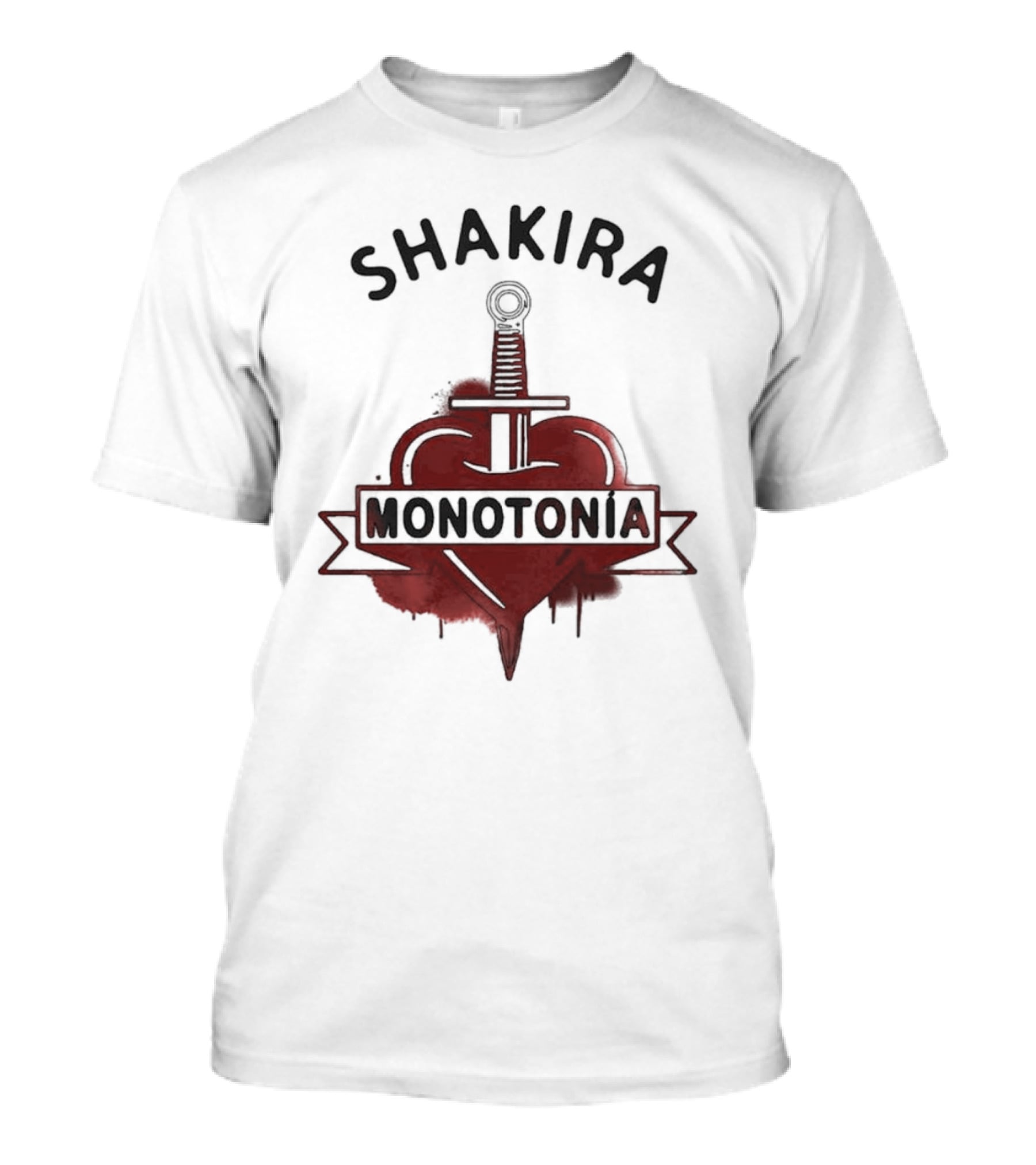 Shakira Monotonía Heart And Sword T-Shirt
