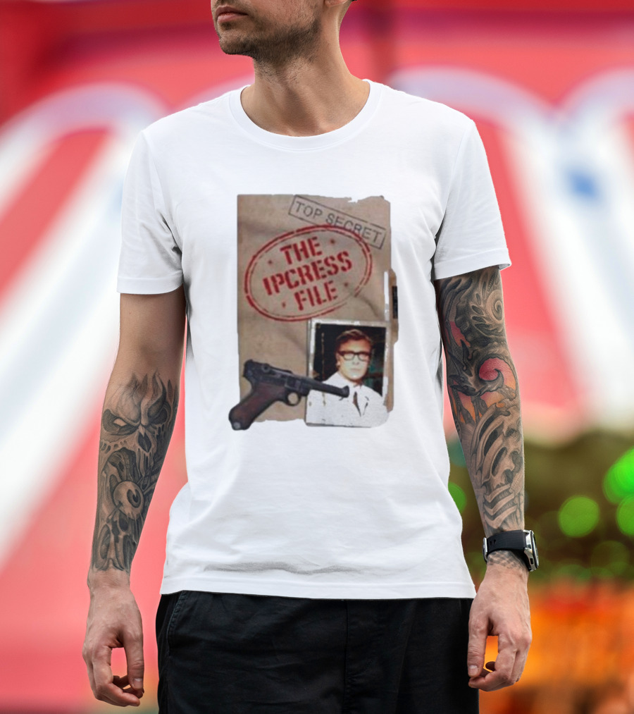Top Secret File The Ipcress File Gun and Photograph T-Shirt