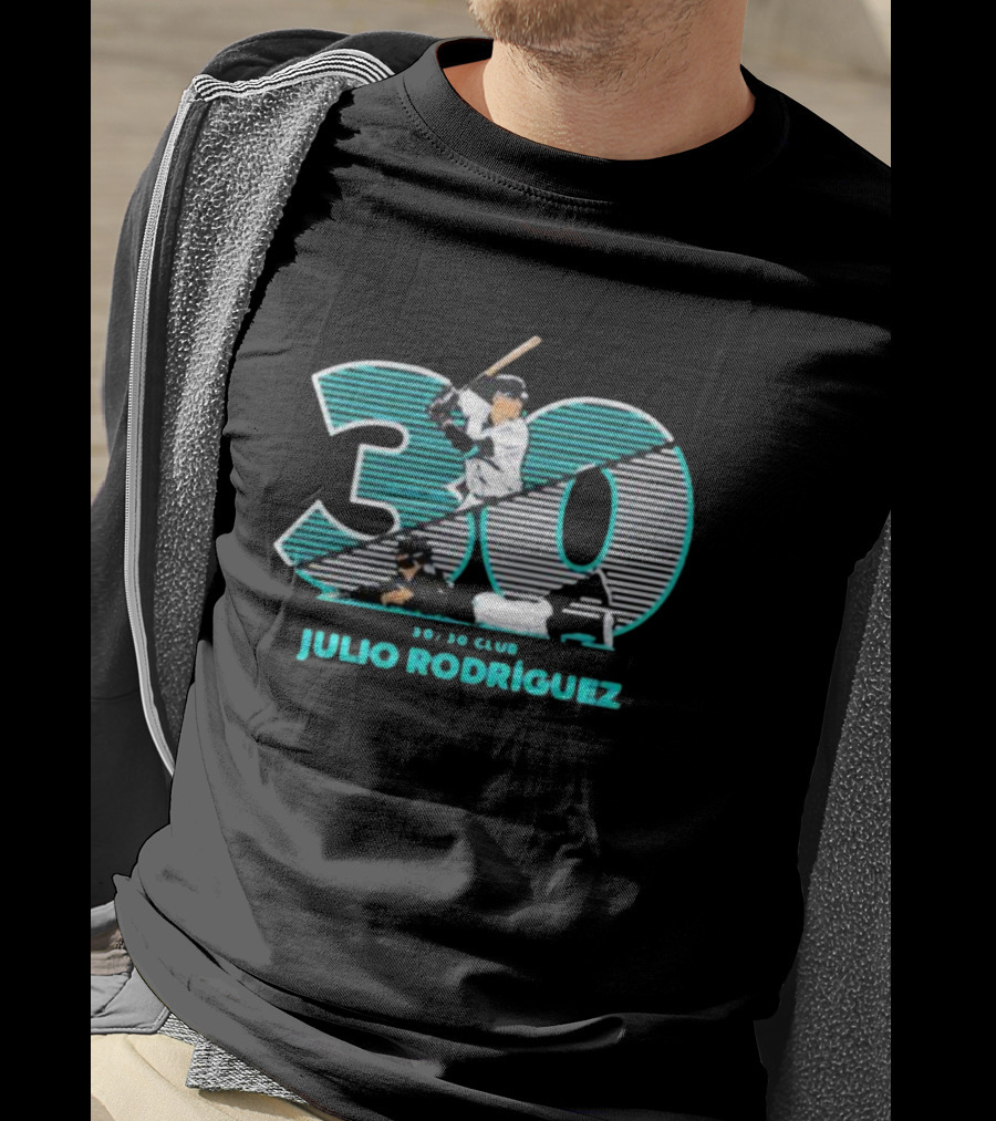 Seattle Baseball 30/30 Club Julio Rodríguez T-Shirt