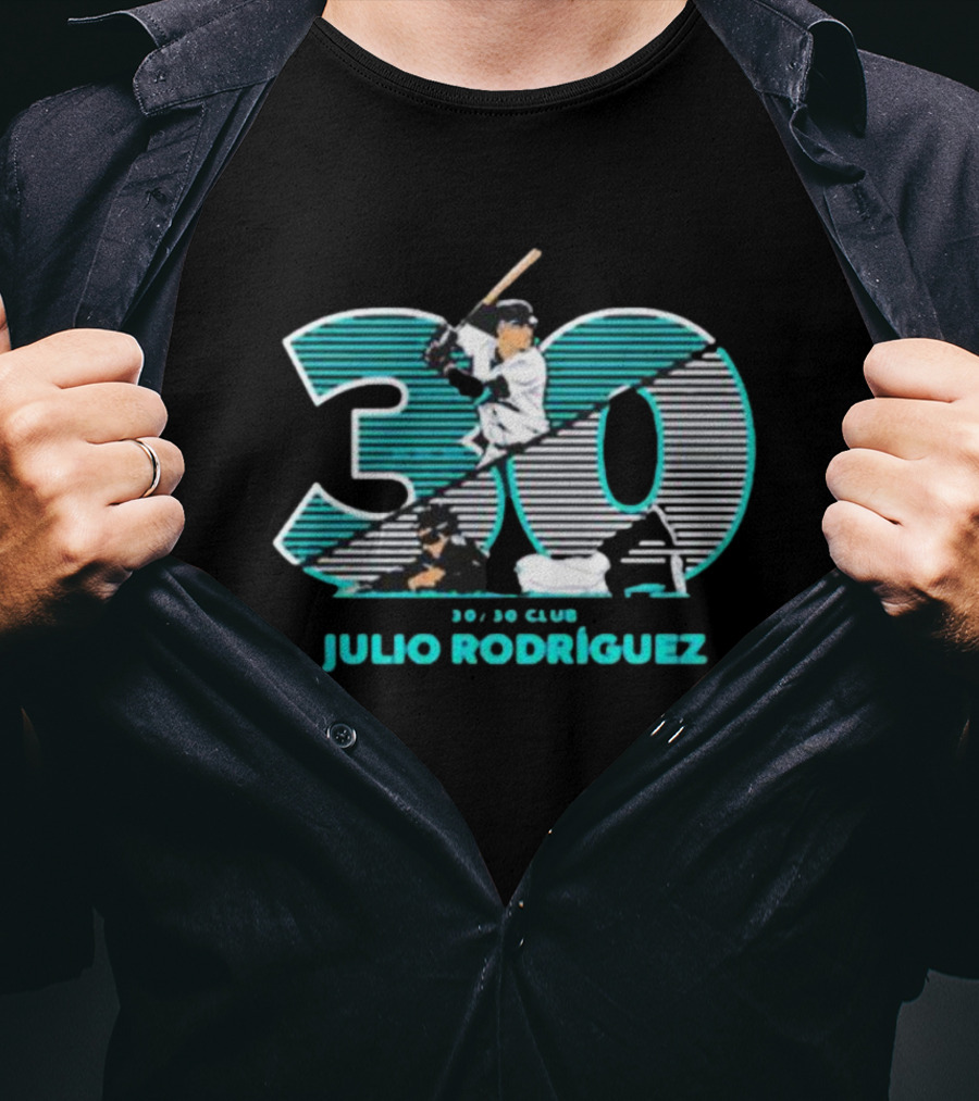 Seattle Baseball 30/30 Club Julio Rodríguez T-Shirt