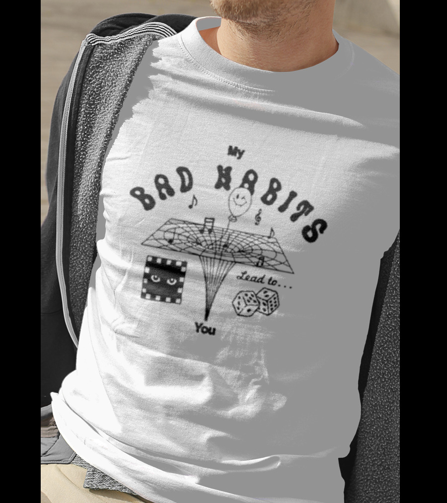 Ed Sheeran Merch Bad Habits Lead To You Off White T-Shirt